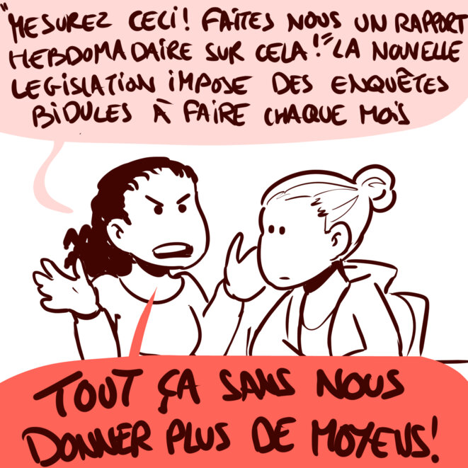 Le quotidien au ministère.