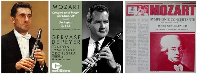 Mozart et les volutes de l'âme : concerto pour clarinette et symphonie concertante