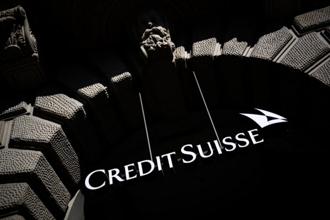 Le siège du Crédit Suisse à Zurich. © Photo Fabrice Coffrini / AFP