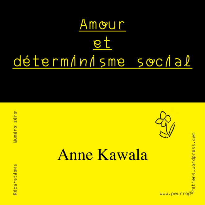 Revue Réparations — Amour et déterminisme social — Anne Kawala