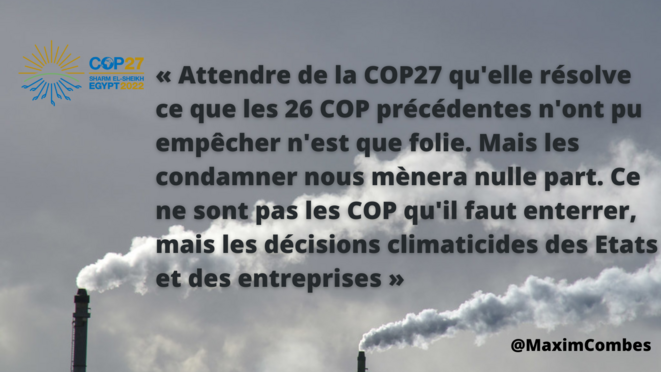 Que peut-on attendre de la COP27 ? Entre espoirs impossibles et déceptions certaines