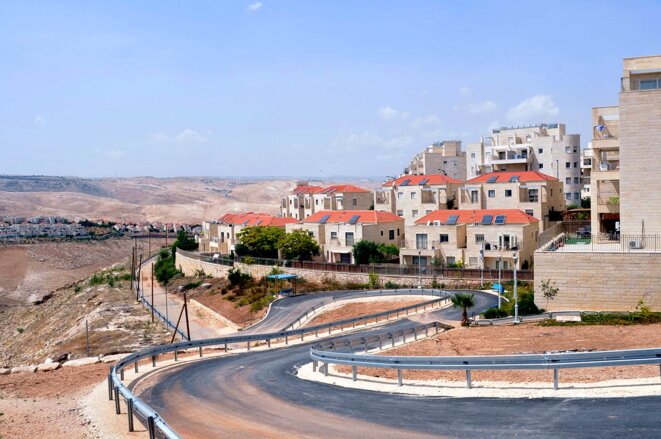 La colonie de Maale Adumim, en Cisjordanie en 2021. © Photo Serge Attal / Only France via AFP