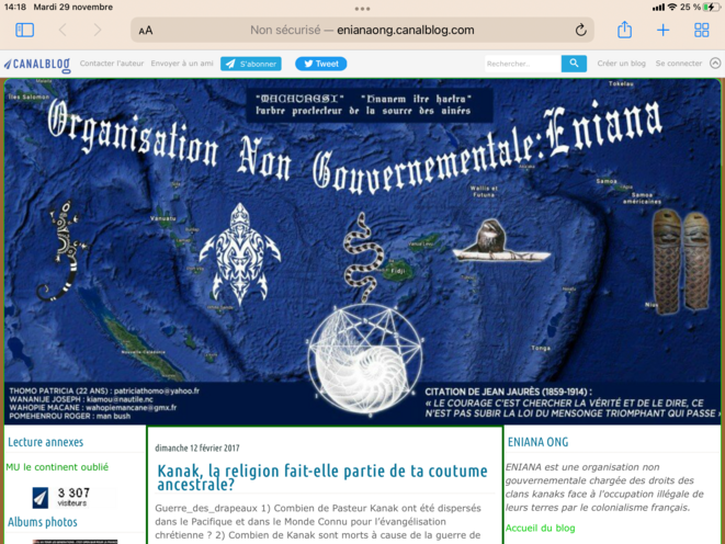 Encore un Éblouissant Clash Juridique provoqué par l'ONG Kanak ENIANA