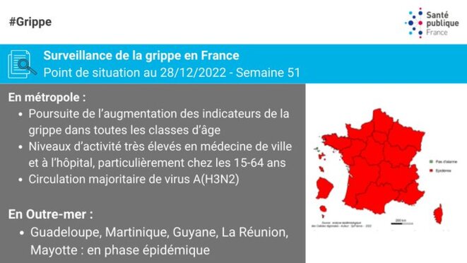 Grippe: urgence pour une campgne généralisée de vaccination