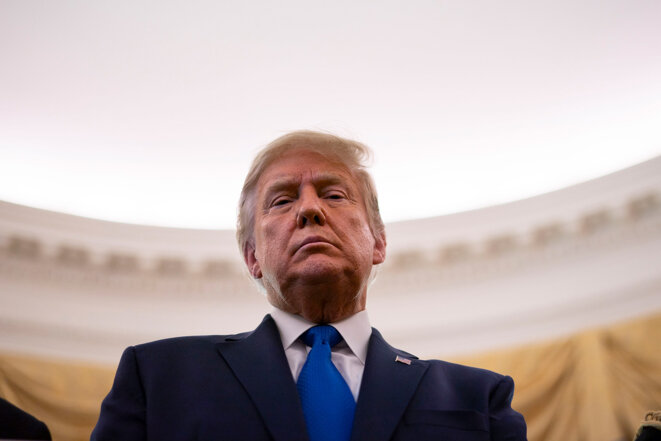 Donald Trump à la Maison Blanche, le 7 décembre 2020. © Photo Doug Mills / The New York Times / REA