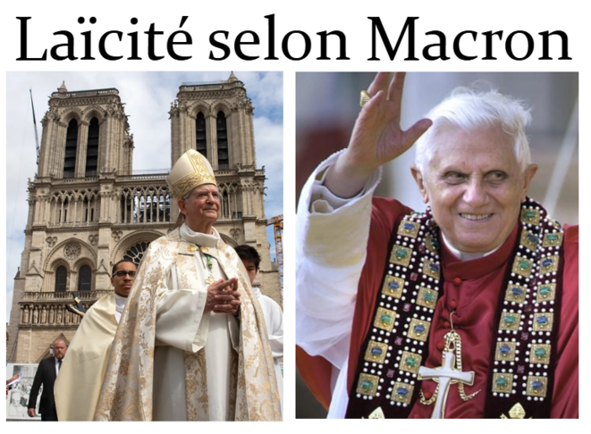 Macon et la laïcité, sans blague...!