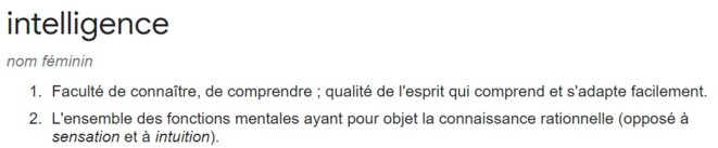 c'est pas l'intelligence qui mène le monde
