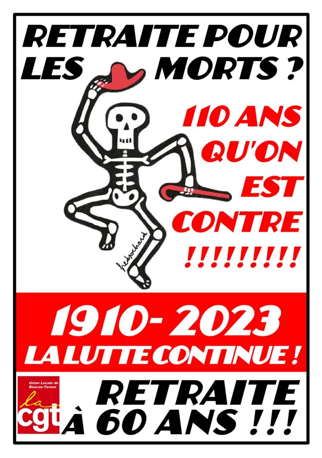 La retraite pour les morts? 110 ans qu'on est contre!