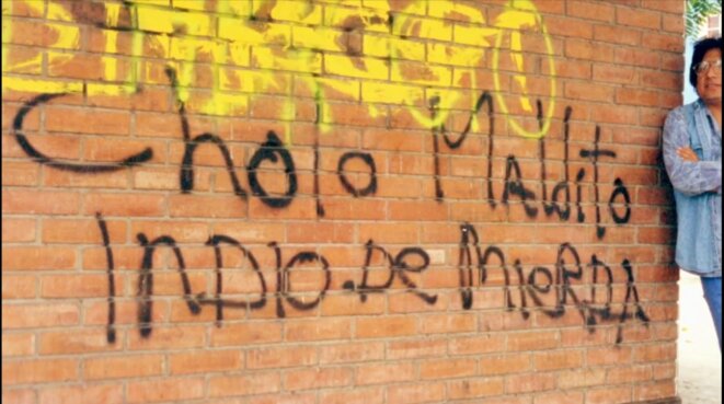 Manifestation d'un racisme ordinaire... (Photo - Lima, Miraflores)