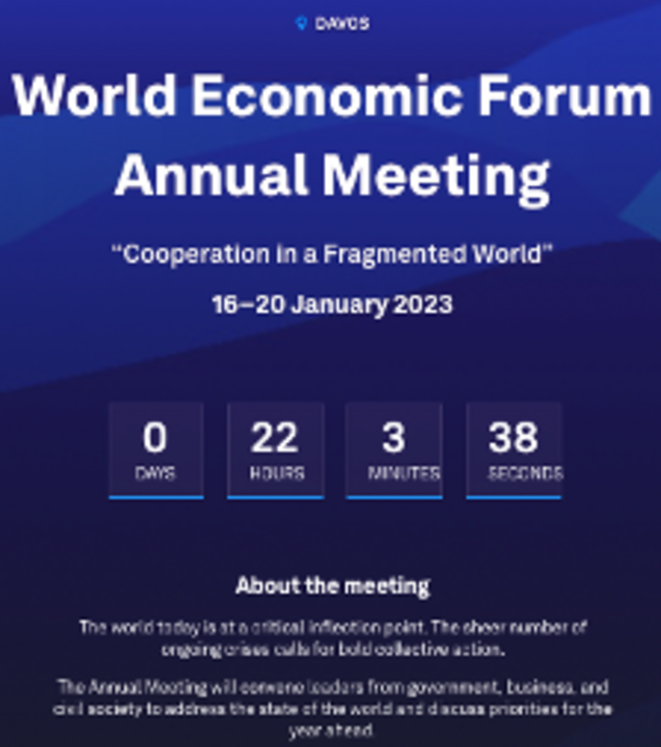 Davos plaide pour la coopération dans un Monde Fragmenté