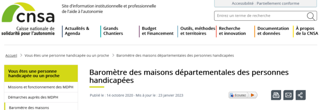 Baromètre MDPH : des limites dans les indicateurs publiés par la CNSA