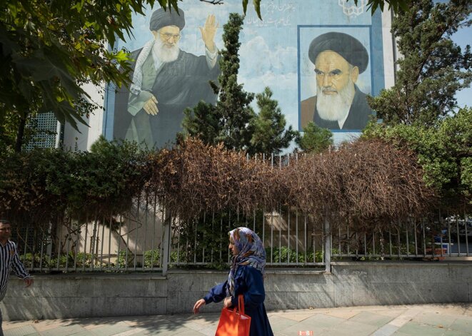 À Téhéran, le 2 octobre 2022. © Photo Morteza Nikoubazl / NurPhoto par AFP