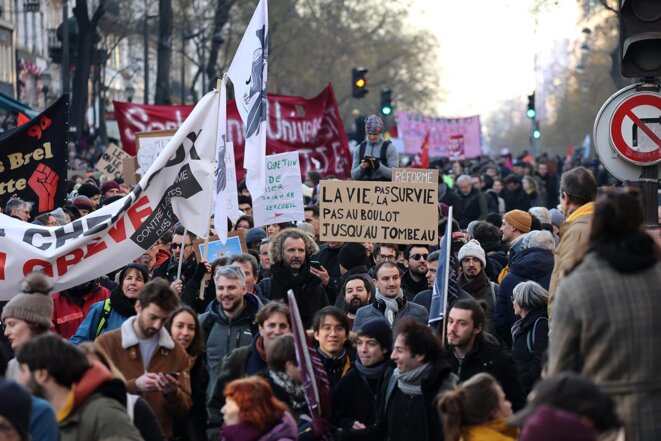 Mobilisation du 7 février: dans les cortèges moins fournis, l’envie d’en découdre