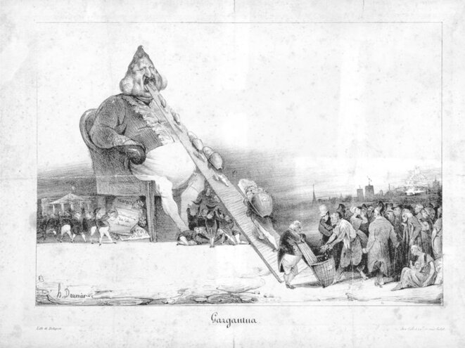 Gargantua, caricature de Louis-Philippe (1831) © Honoré Daumier