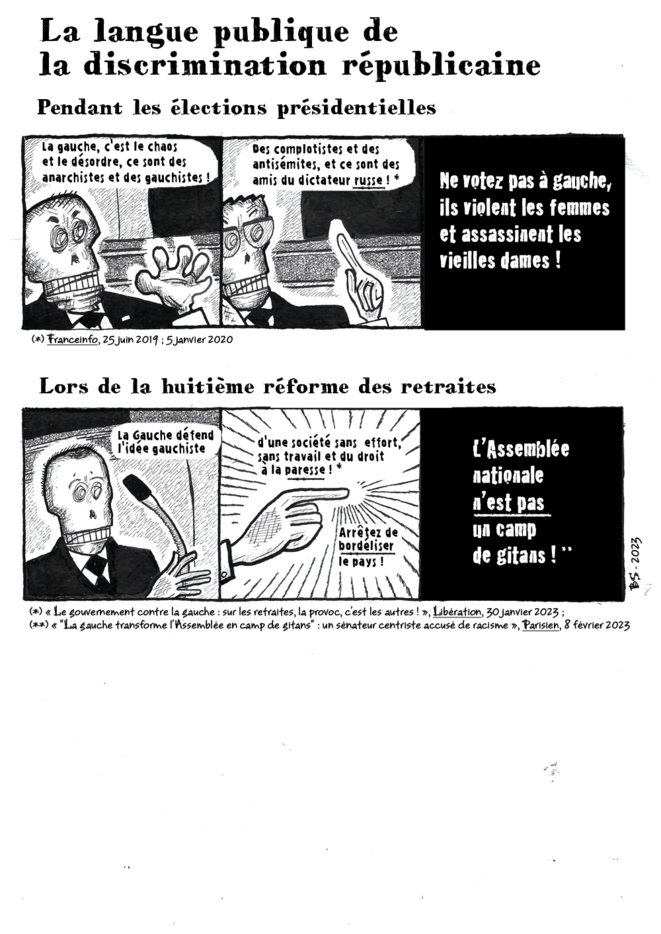 La langue publique de la discrimination républicaine