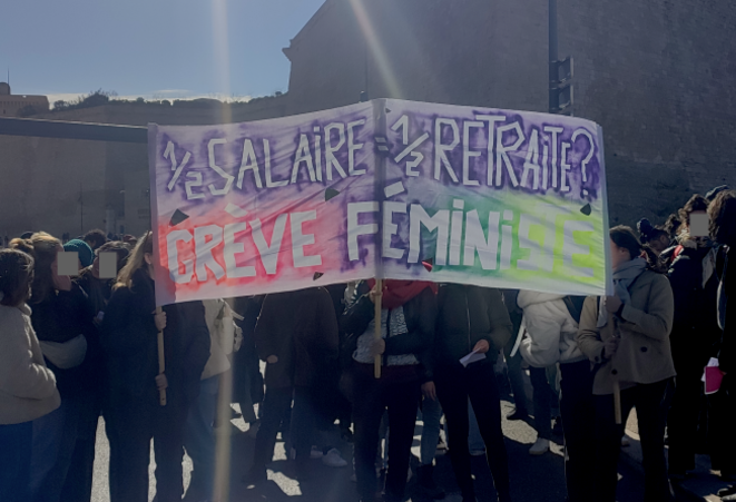 Manifestation contre la réforme des retraites le 7 février 2023, Marseille © Marseille 8 Mars