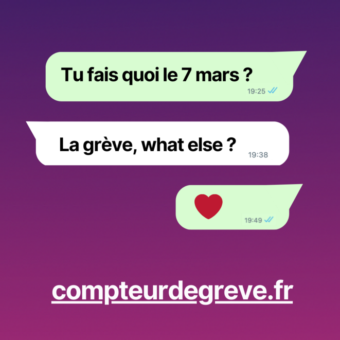 Ajoutez +1 au compteur de grève !