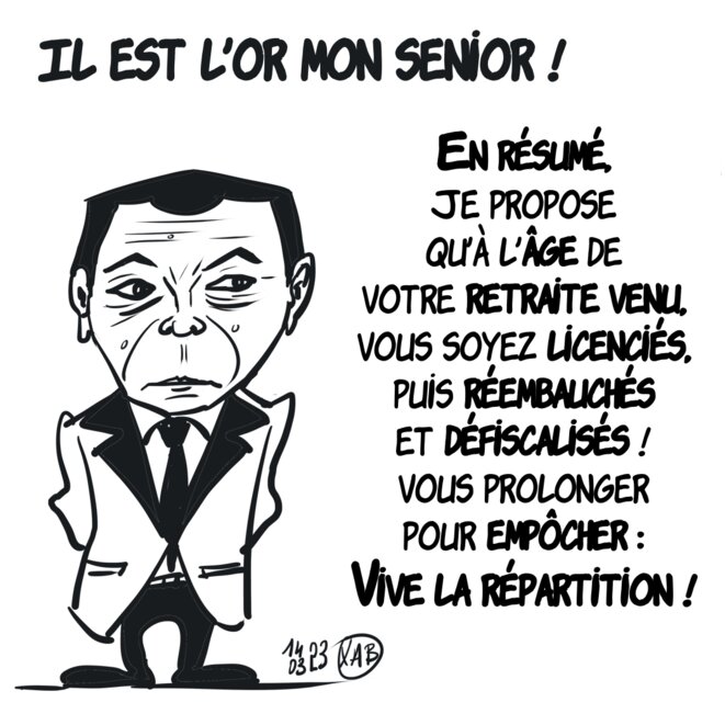 Il est l'or mon senior