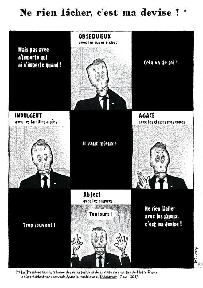 Ne rien lâcher, c'est ma devise !