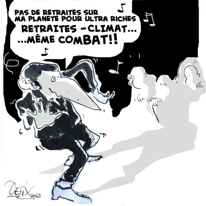 Macron chanteur de rue après son allocution au 20h