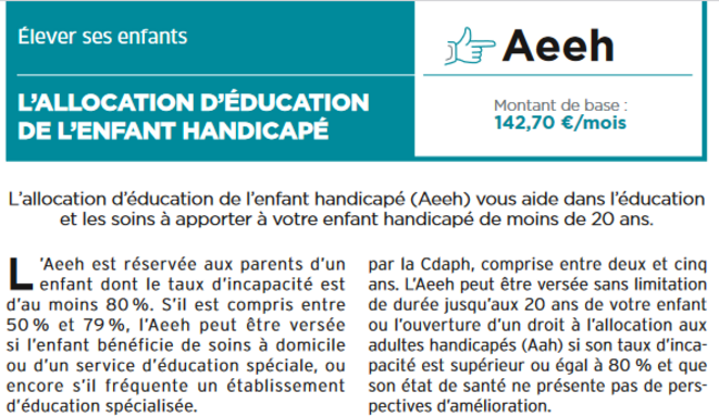 AEEH, CAF et MSA : désinformation sur le droit depuis 2005 !
