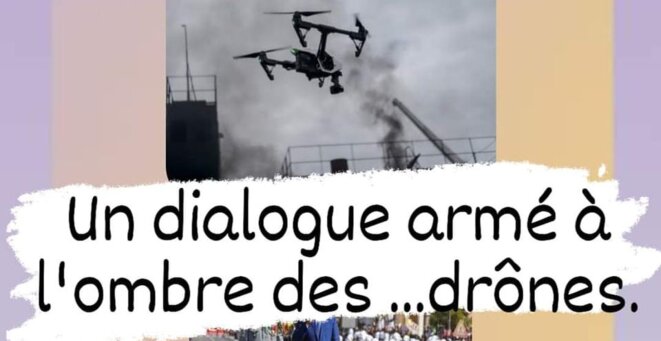 NON AU DIALOGUE ARMÉ A L’OMBRE DE DRONES !