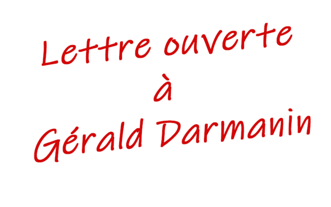 Lettre ouverte à Gérald Darmanin