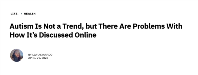 Est-ce que c'est cool d'être autiste aujourd'hui ?