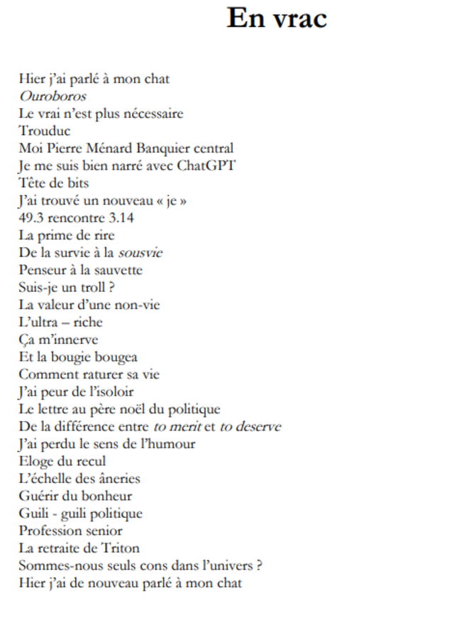 Le recueil d'Oblomov ou Bartleby