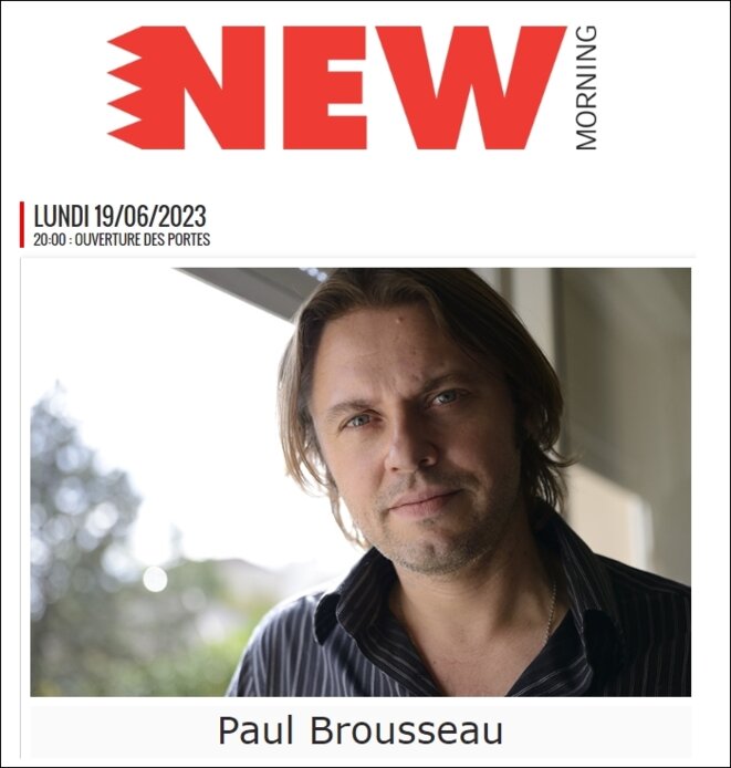 L'ITM présente : Paul Brousseau en concert au New Morning le 19 juin 2023