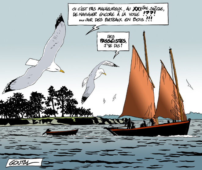 Il y a une semaine, sur les sinagots de la "petite mer"...