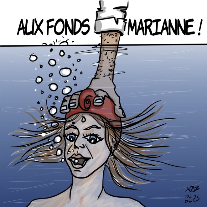 Par le fond Marianne...