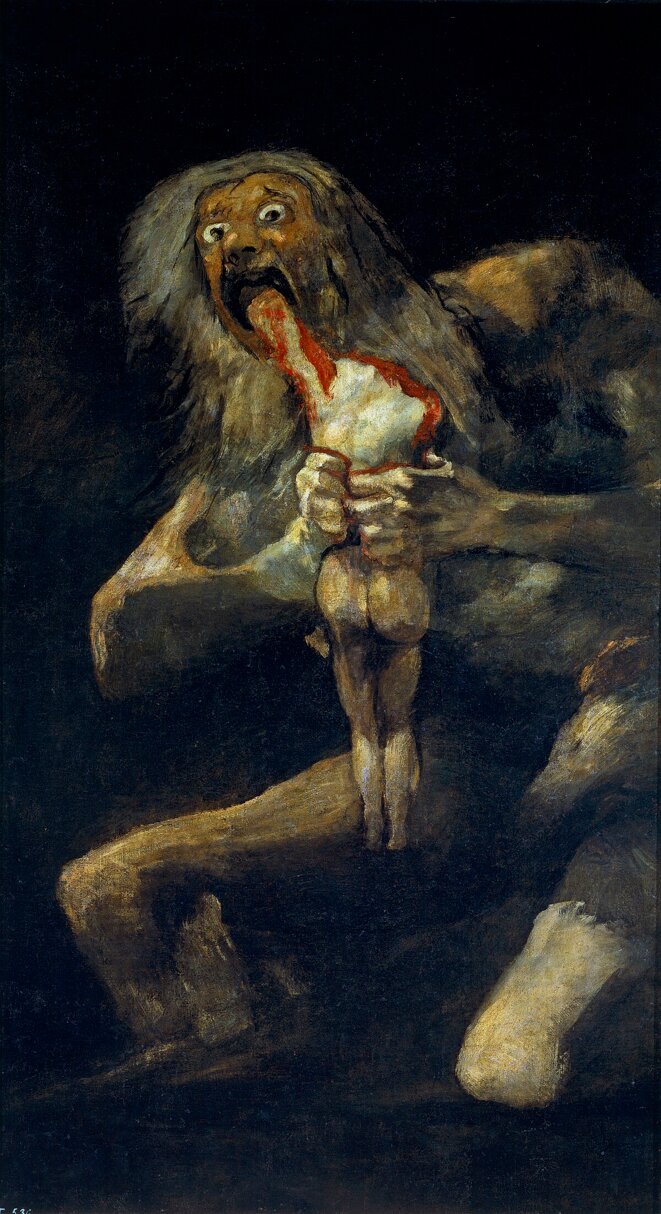 Saturno devorando a un hijo © Francisco de Goya