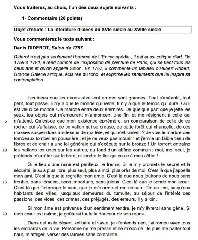 POV : le sujet du bac français était mauvais