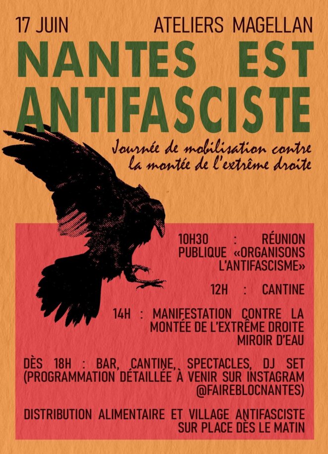 Nantes : Répression violente du rassemblement antifasciste du 17 juin