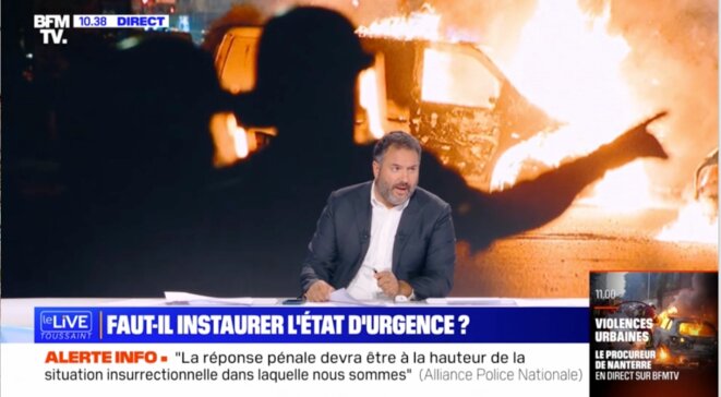 Jouissance esthétique de l'émeute.