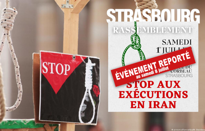 Strasbourg : un appel à rassemblement pour dire stop aux exécutions en Iran