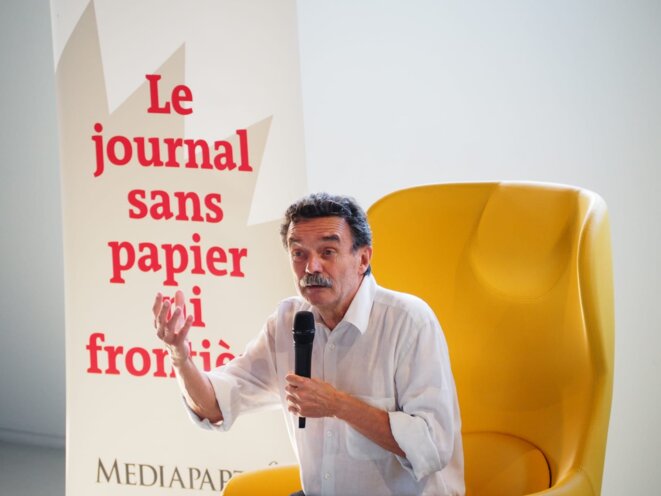 Rencontre Mediapart en ouverture des Suds, à Arles © Jeanne Gasnier