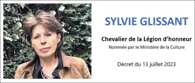 Sylvie Glissant distinguée par le Ministère de la Culture