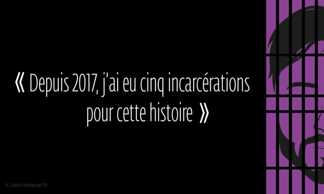 « Depuis 2017, j'ai eu cinq incarcérations pour cette histoire »