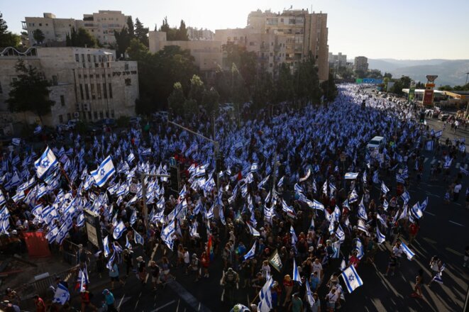 Israël: après une marche historique, des dizaines de milliers de manifestants sont entrés dans Jérusalem