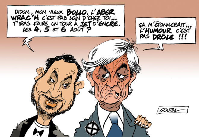 Dessins de presse à Landéda...
