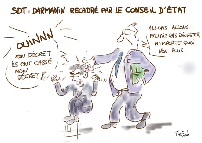 SDT : Darmanin recadré par le Conseil d'État