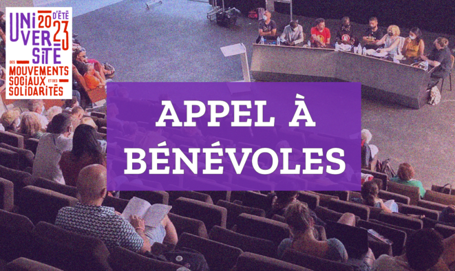 Appel à bénévoles pour l’UEMSS à Bobigny, entre le 22 et le 28 août