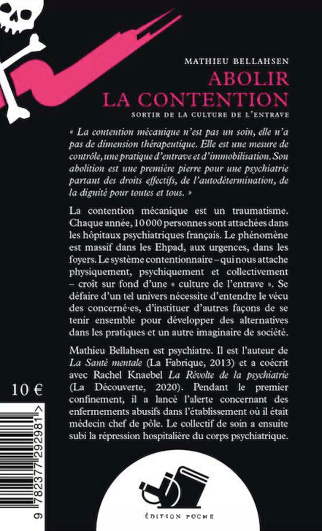 Sortie du livre « Abolir la contention. Sortir de la culture de l'entrave »
