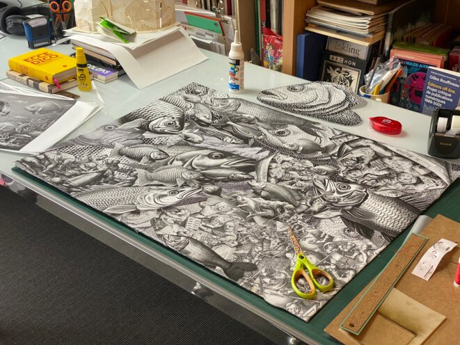 Étienne Mineur découpe le Poudingue