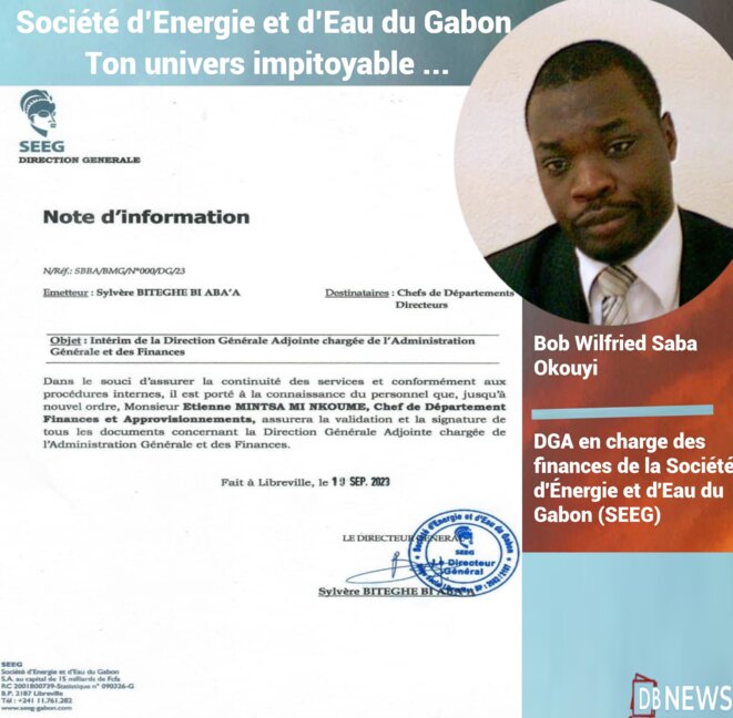 Le scandale Saba Okouyi, révélateur des dérives au sein de la SEEG