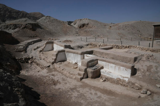 Le site archéologique de Tell es-Sultan près de Jéricho, en Cisjordanie, le 17 septembre 2023. MAHMOUD ILLEAN / AP