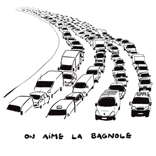 Dessin du jour - La bagnole