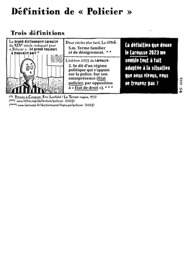 Définition de "Policier"